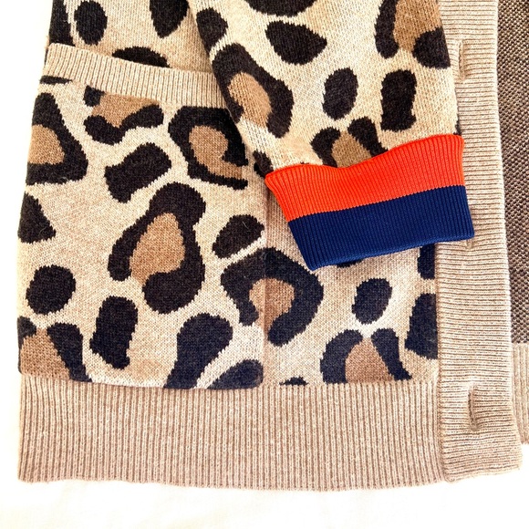 Pristine Kule Animal Print v-neck Cardigan XL - Picture 2 of 14